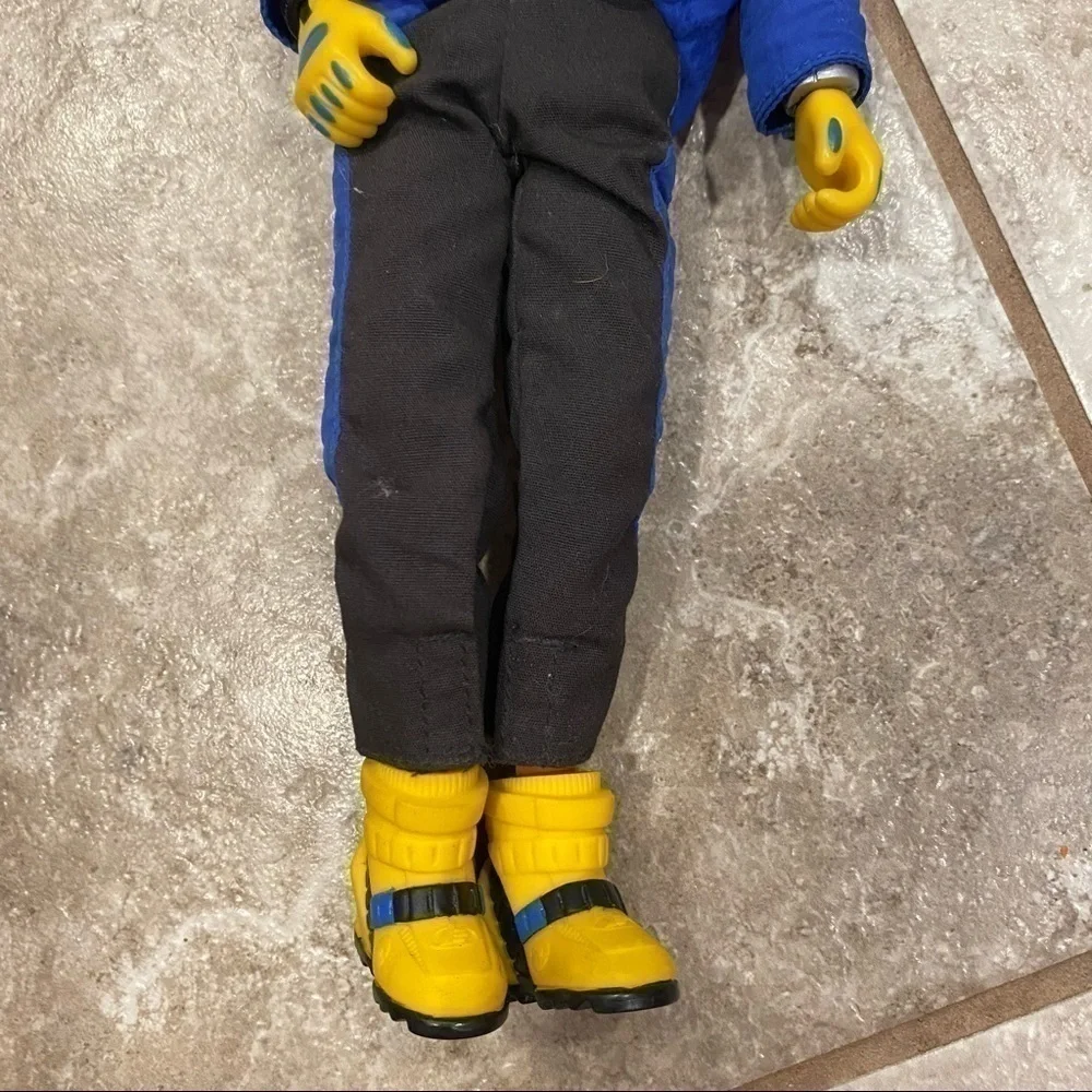 Vintage Max Steel Combat Diver 12” Action Figure W/ Hoodie Movable Ankles Pants